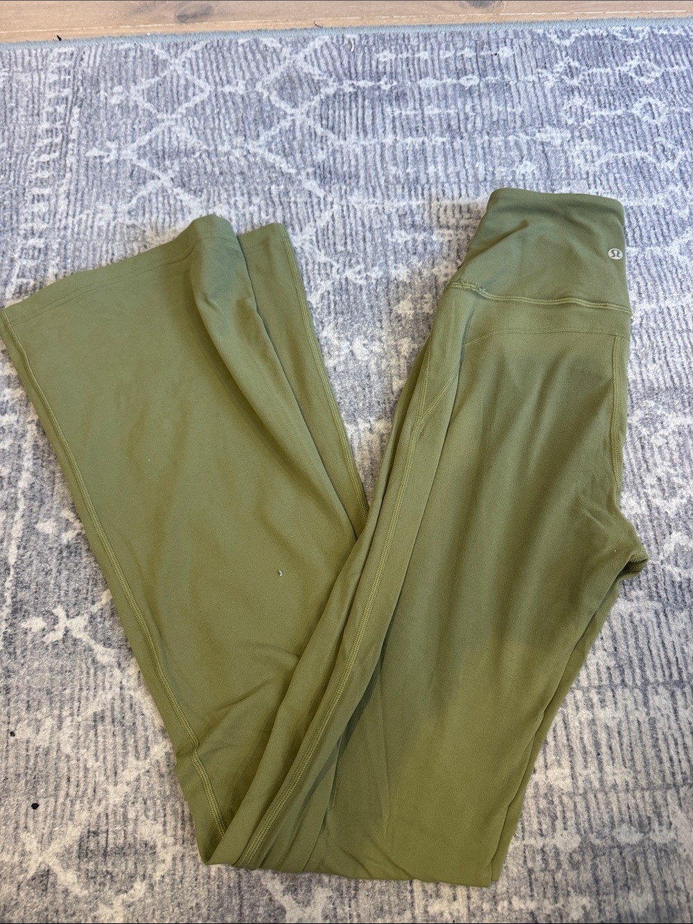 lululemon athletica Olive Green Boot-Cut Flare Legging Pants